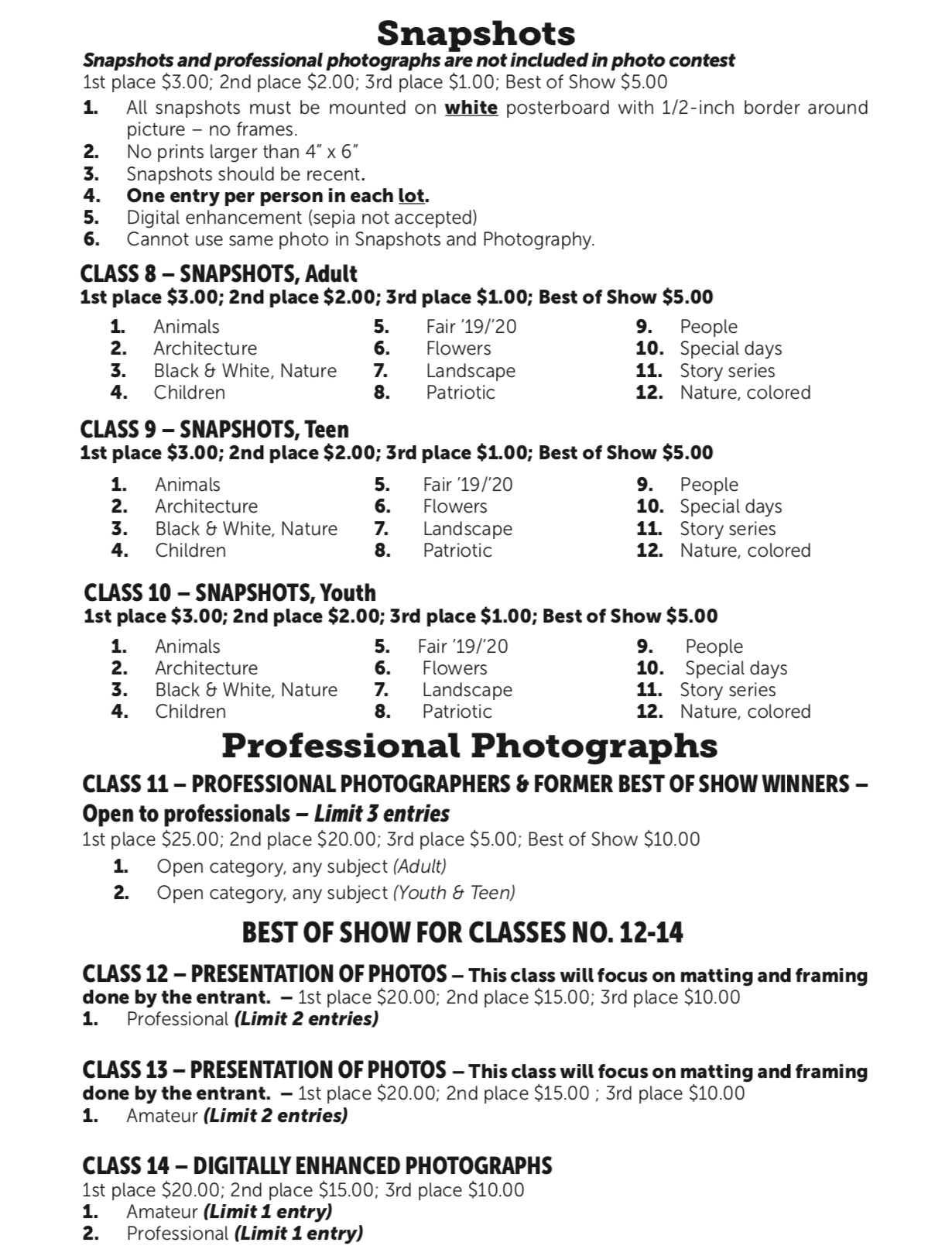 Ron Nemmers Amateur Photo Contest Page 2
